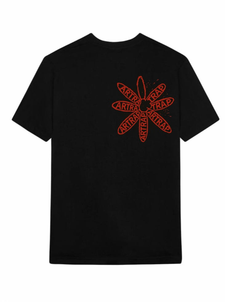 Artrap flower T-Shirt Front & Back