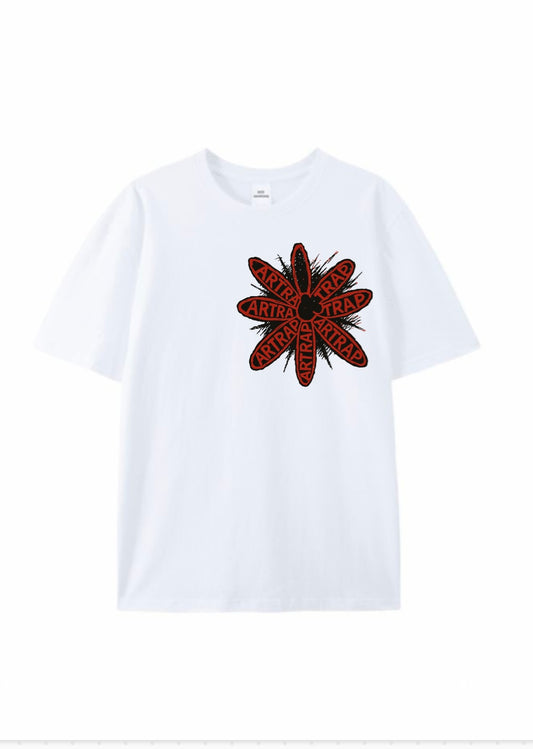 Artrap flower T-Shirt Front & Back